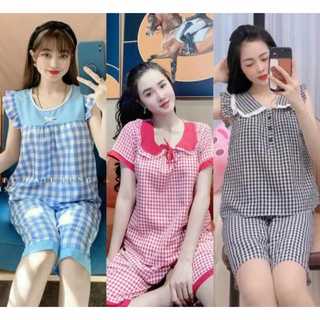 Bộ nữ lửng caro, 37kg đến 56kg, được kiểm hàng