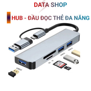 Hub chia cổng usb kiêm đầu đọc thẻ nhớ SD đa năng
