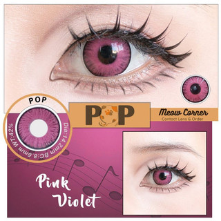 Lens cosplay màu HỒNG- Pop full cận từ 0-8 độ Lens sáng màu mẫu mới nhất