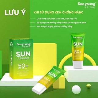 Combo 5 Kem Chống nắng 50+ Soo Young mini 10ml