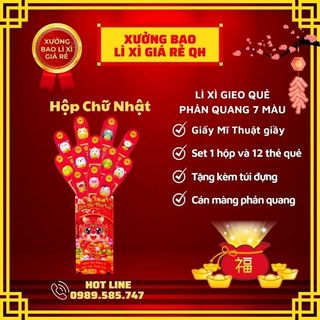Bao lì xì gieo quẻ tết 2024 bộ lì xì gieo quẻ may mắn tết giáp thìn phong bao lì xì