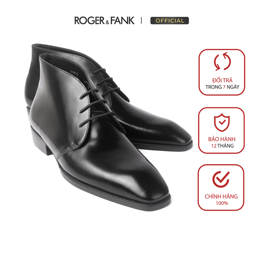 Giày Chukka Boots Da Bê Cao Cấp BST G'Formal ROGER & FANK