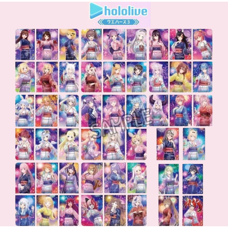 Thẻ bánh xốp wafer Hololive vol 3