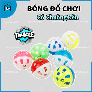 Bóng đồ chơi có chuông kêu leng keng cho chó mèo