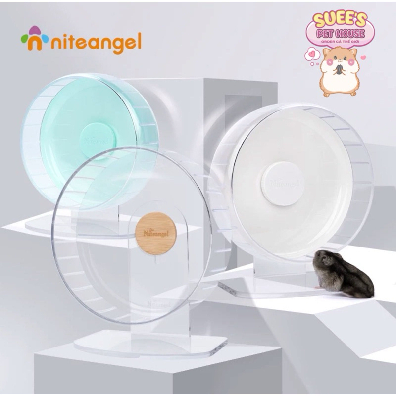 〖ORDER〗 𝐍𝐈𝐓𝐄𝐀𝐍𝐆𝐄𝐋 Wheel Chạy 21cm, 26cm, 28cm, 32cm Cho Hamster