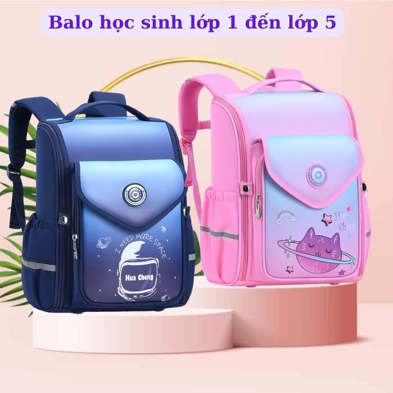 Balo đi học chống gù phù hợp cho lớp 1,2,3,4, cặp học sinh dành cho học sinh cao cấp