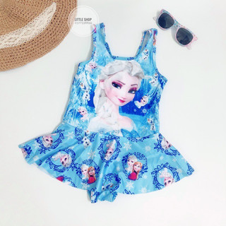 Bộ bơi bé gái liền mảnh