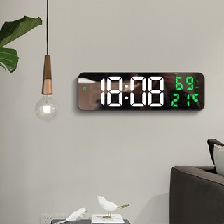 Đồng hồ treo tường kỹ thuật số size lớn 9 inch- đồng hồ led hiện thị ngày tháng,nhiệt độ và độ ẩm