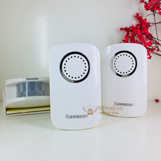 Chuông cảm ứng báo khách, báo động không dây 1 mắt cảm ứng 2 chuông (2 vị trí kêu chuông) Kawasan I287B-B68B
