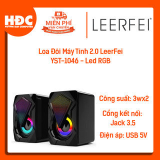 Loa đôi máy tính 2.0 leerfei yst-1046 - led rgb