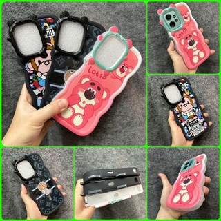 [ Ảnh thật ] Case ốp lưng Xiaomi Redmi Note 12 4G dẻo nó nhiều hình gấu dâu khỉ cute viền lượn sóng chống sốc