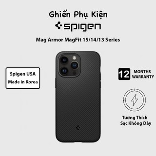 Ốp lưng spigen mag armor magfit dành cho iphone 15/14 series