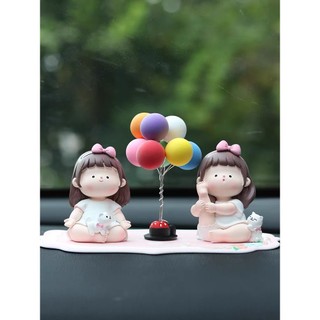 Tượng bé gái bé tập yoga trang trí taplo bàn làm việc cực xinh-decor trang trí