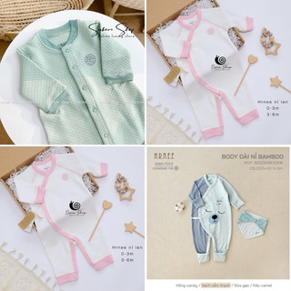 -Body dài nỉ bamboo sơ sinh