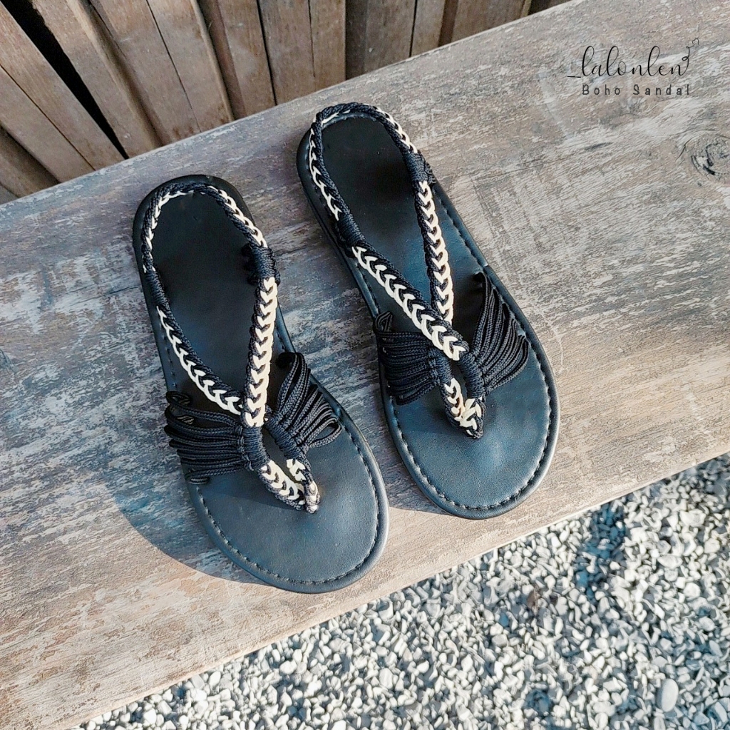 Giày Sandal nữ boho đi biển dạo phố