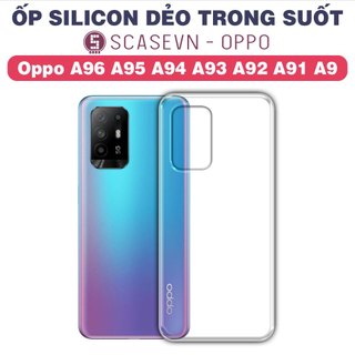 Ốp silicon dẻo trong suốt oppo a96 a95 a94 a93 a92 a91 a9