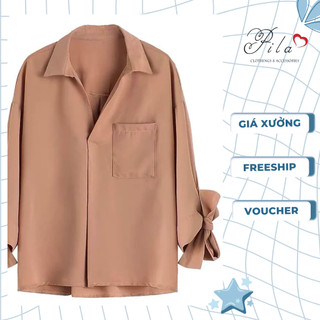 ÁO KIỂU NỮ CÔNG SỞ TAY NƠ THỜI TRANG BIG SIZE
