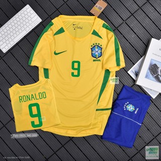 Bộ Quần Áo Bóng Đá Đội Tuyển Brazil sân nhà 2022/2023 Áo Bóng Đá,Áo Đá Banh -Đội Tuyển Brazil,Vàng -Polyester thái