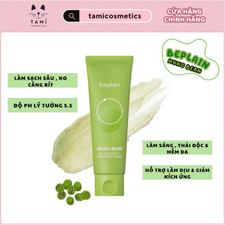 Sữa Rửa Mặt Đậu Xanh Beplain Mung Bean pH-Balanced Cleansing Foam 80ml