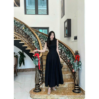 Đầm tiểu thư xòe xếp ly ( Có sẵn )