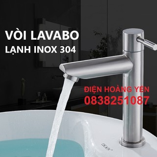 Vòi lavabo lạnh cao cap inox 304 LV6003