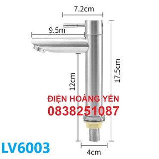 Vòi Lavabo inox304 Lạnh