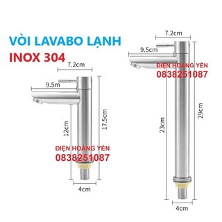 Vòi Lavabo inox304 Lạnh