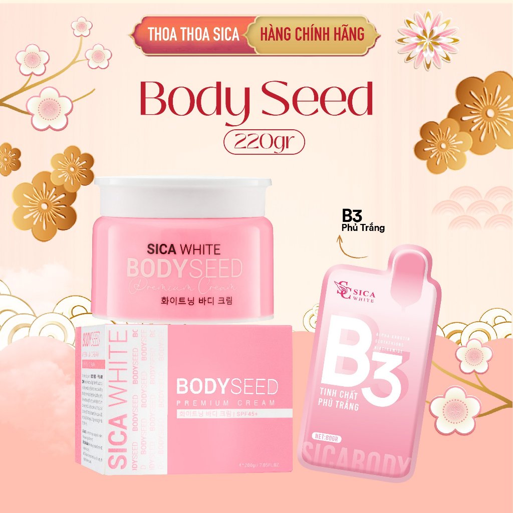 Kem Sica White - Body Mầm + kèm gói Ủ Trắng B3