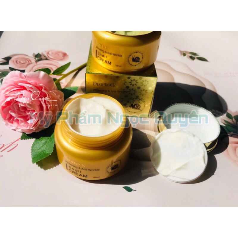 Kem dưỡng da chống nhăn chống lão hoá Deoproce ốc sên