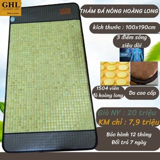 Đệm đá nóng hàn quốc 100x190cm, nệm đá nóng dưỡng sinh, giảm đau xương khớp, lưu thông máu