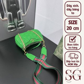 Túi xách nữ dáng bầu size 22 , túi đeo chéo nữ dáng khuyết TSTX1032