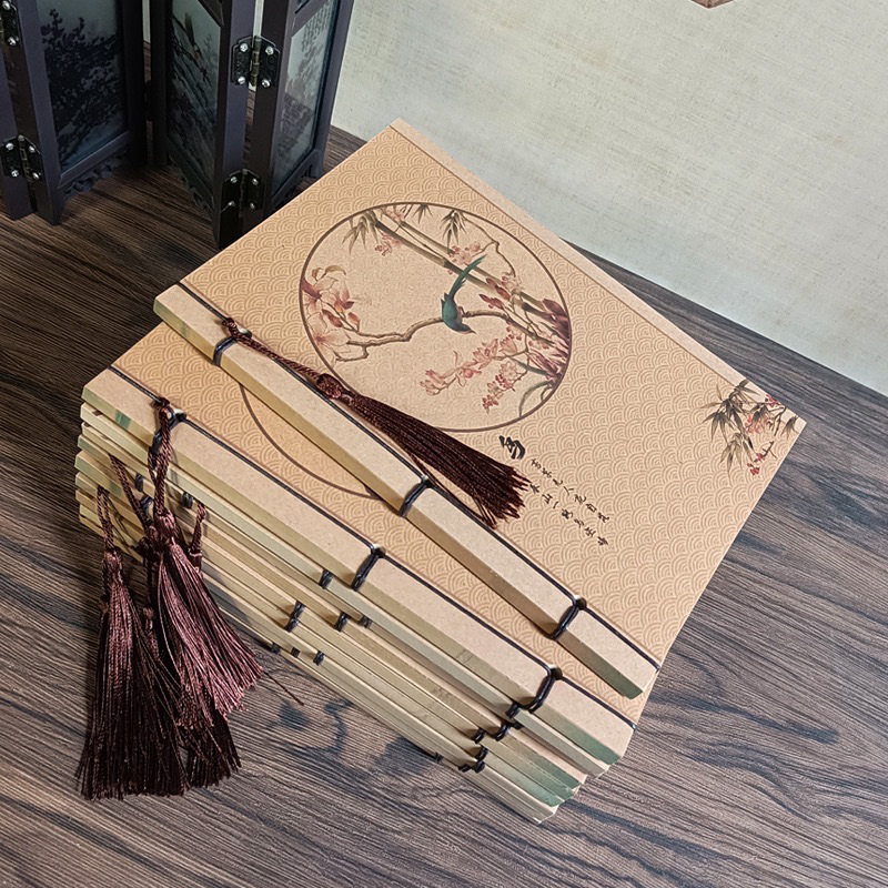 Sổ cổ phong, sổ cổ trang Trung Hoa kẻ ngang | BigBuy360 - bigbuy360.vn