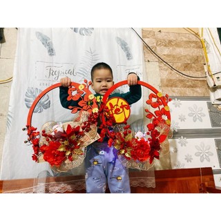 Set phụ kiện làm vòng treo cửa, đồ trang trí tết, trang trí nhà cửa tết