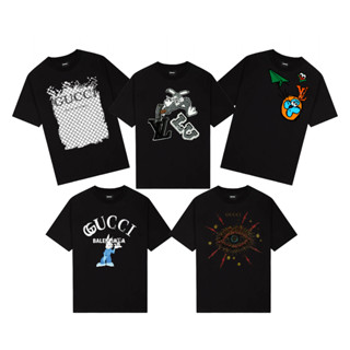 Áo thun nam nữ  phong cách đường phố in  hình XL GC cực chất form rộng tay lỡ chất cotton dày xịn