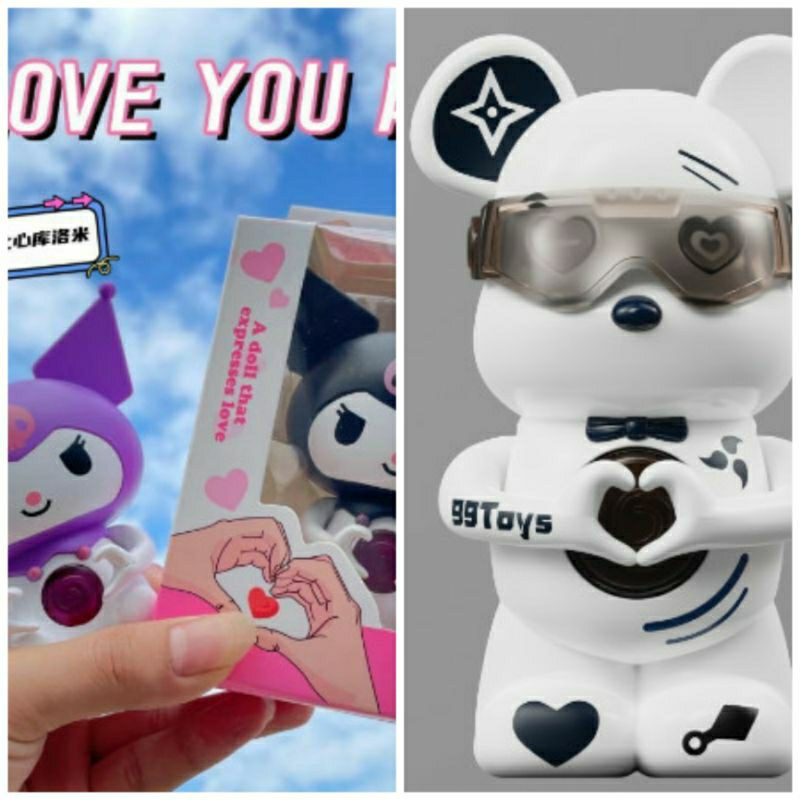 Mèo Kuromi Xinh Xắn Hình Trái Tim Phát Sáng Dễ Thương Biết Nói I Love You Món Quà Sinh Nhật Decor Siêu Đẹp