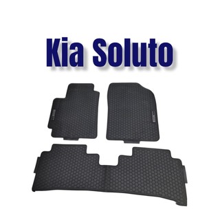 Thảm lót sàn cao su đúc xe Kia Soluto hàng không mùi - hàng cao cấp