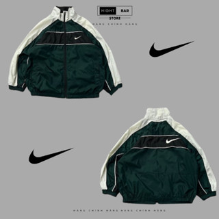  Áo khoác gió áo khoác Nike nam nữ chất dù cao cấp 2 lớp dày dặn tay phối đen xanh form chuẩn siêu xịn xò M03 
