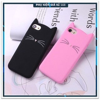 Ốp Lưng Dẻo Tai Mèo Cho IPhone 5/5s, 6/6s, 6/6s Plus, 7/8 Plus