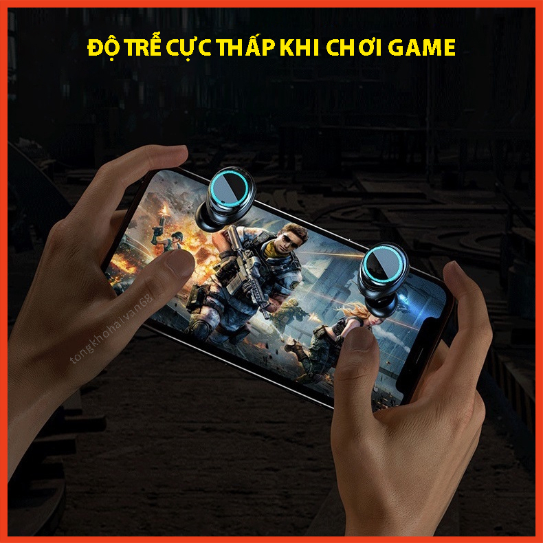 Tai Nghe Bluetooth M25 Gaming phiên bản cao cấp, âm thanh tốt, độ trễ thấp, pin trâu 4-5 tiếng, chống ồn TECHZONE