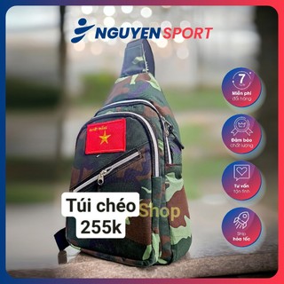 Túi bao tử/ túi đeo chéo vải rằn ri trời trang bền đẹp