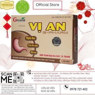 Viên uống Vị An GPharm giúp giảm đau dạ dày, tá tràng