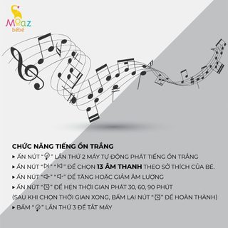 Máy tạo tiếng ồn trắng Moaz BéBé MB – 057