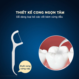 Tăm chỉ nha khoa hộp 50c Dental Flossers tăm chỉ vệ sinh răng miệng nha