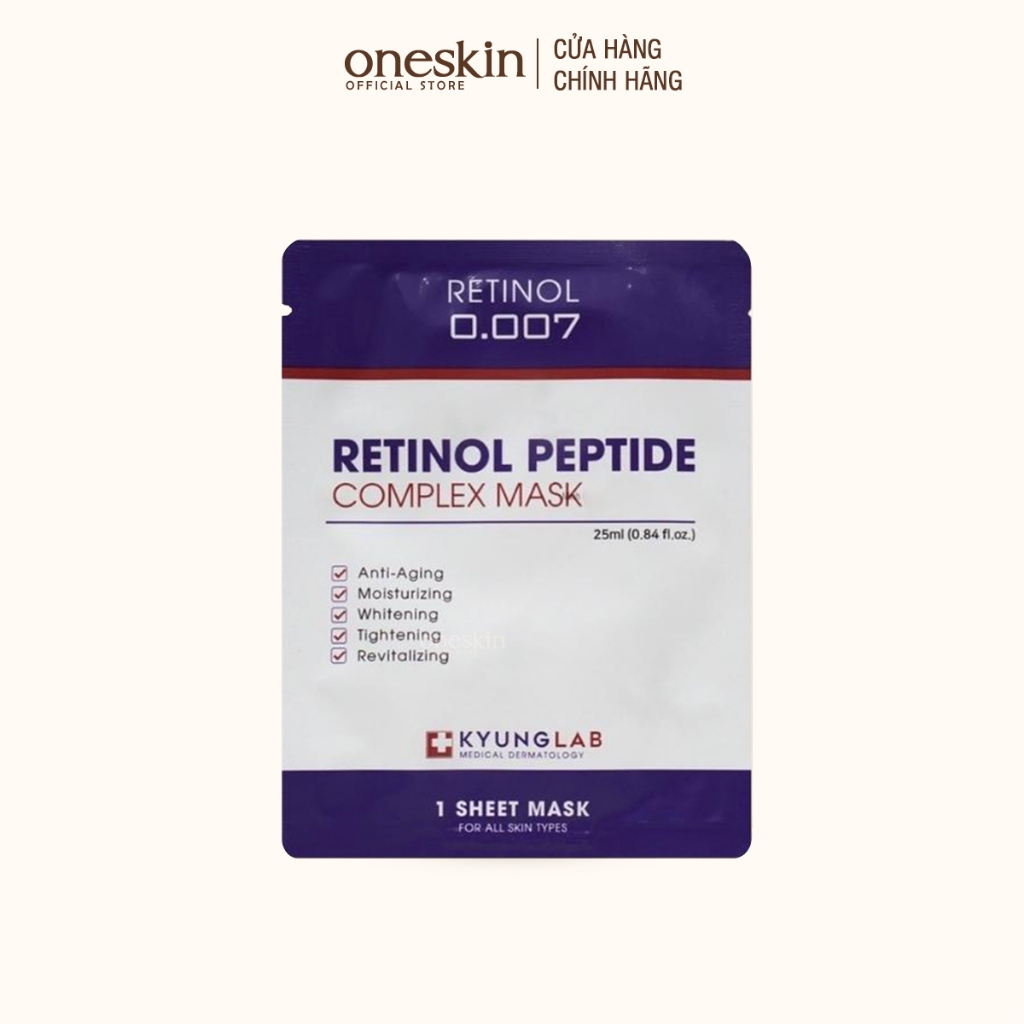 Mặt nạ Retinol KyungLab Peptide Complex Mask 25ml lẻ 1 miếng