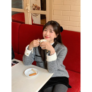 Áo khoác len lông thỏ 01110 CHERRY COCO