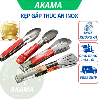 Kẹp gắp thức ăn inox không gỉ, sáng bóng bền đẹp tiện dụng
