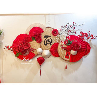 Nón lá mini trang trí decor Tết