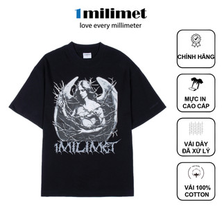 Áo Thun Oversize Unisex 1MILIMET – “ANGEL IN THORN”, 100% Cotton 280GSM, Đã Xử Lý Co Rút