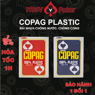 Bộ bài poker cao cấp nhựa, bộ bài 52 lá Copag Plastic, bộ bài tây tú lơ khơ đẹp chơi pocker - 1996V Poker shop