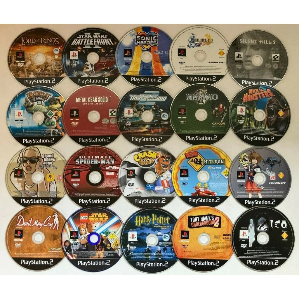 List Đĩa game cho PS2 - Chính Hãng SONY - Đã qua sử dụng.